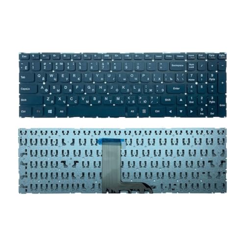 Clavier Russe et Espagnol pour Yoga 500-15 sans rétroéclairage noir