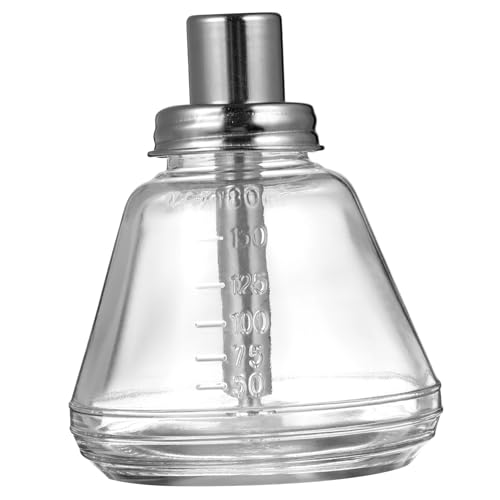 HONITANO Pumpspender Glasflasche Leere Vorratsflasche Mit Flüssigkeitspumpe Für Nagelkunst Beauty-anwendungen Säurebeständig Edelstahlabdeckung