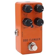 [Pure Signal Bypass] Ensure a clean signal when disengaging the pedal, analog flanger pedal for electric guitar bass with regeneration and customizable delay time for precise effects [Versatile Effects] Connects various effects seamlessly with no sou...