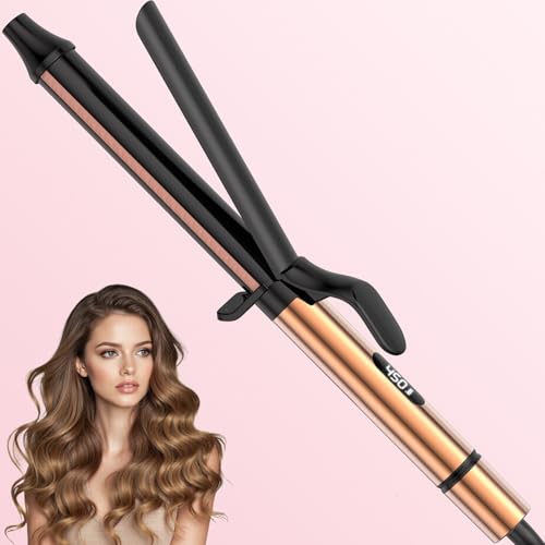 1.25 inch Long Barrel Curling Iron, Extra-Long Curling Wand with