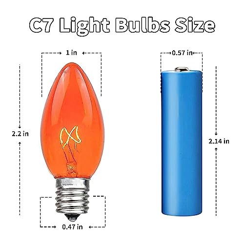 25-Pack-C7-Replacement-Bulbs-5W-Orange-Light-Bulbs-Halloween-Christmas-Light-Bulbs-for-Outdoor-String-Lights-Patio-Wedding-Decor-E12-Candelabra-Base-Incandescent-Night-Lights 25 Pack C7 Replacement Bulbs 5W Orange Light Bulbs Halloween Christmas Light Bulbs for Outdoor String Lights Patio Wedding Decor E12 Candelabra Base Incandescent Night Lights