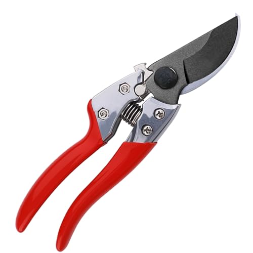 Image of 8" Pro Bypass Garden Secateurs, Heavy Duty Premium Japanese SK5 Steel Blades, Non-Slip PVC Coated Handles, Lightweight & Ergonomic, Japanese Bypass Pruning Shears