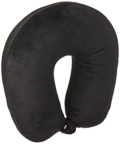 Almofada de pescoço, Poliéster, Preta