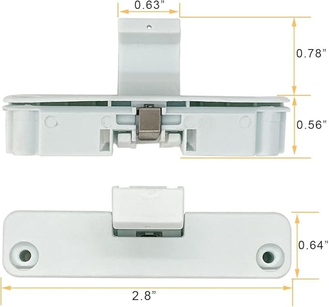 Washer Lid Latch Lock Strike for Whirlpool, Model Number W10240513, Replaces for AP4514459, 1873013, AH2579805, EA2579805, PS2579805, WPW10240513VP.