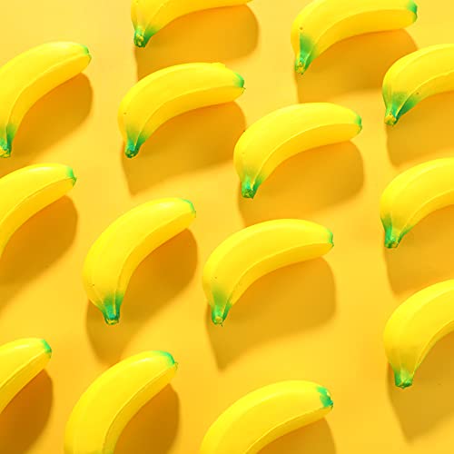 Kasyat 15 Pieces Banana Stress Toys Stretchy Bananas Stress Toys Banana Pu Toys Relief Banana Stress Balls Tiny Party Supplies For Stress Relief Party Favors #TOP6
