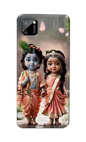 Image of Printed Hard Back Cover for Realme C11 2020 Back Cover (Radha Krishna Love -J2) -190724(EA)