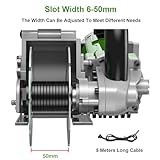 Electric Wall Chaser Groove Cutting Machine 1800W - High-Speed Concrete Cutter for Brick Slotting with 133mm Blade Diameter, 7000RPM Grooving Power Saw - Image 4