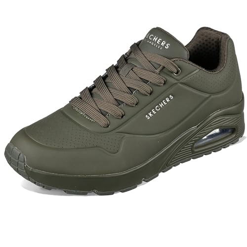Skechers Men's Uno-Stand on Air Sneaker, Dark Green, 10