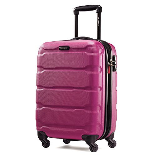 Image of Samsonite Omni PC Hardside Expandable Luggage with Spinner Wheels, Radiant Pink, 3-Piece Set (20 /24 /28), Omni Pc Hardside Expandable Luggage With Spinner Wheels