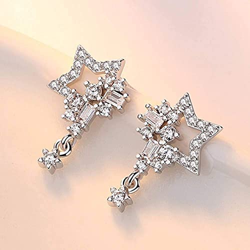 Boucles d'oreilles clous cristal brillant accessoire chic de soirée pour dame