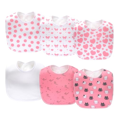 Image of lazyrhino 8 Pack Baby Bibs Unisex Adjustable with Snaps Ultra Soft Absorbent Drooling Teething for Boys and Girls