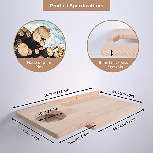 Wood Cat Hammock,Cat Wall Shelves With Flower Pot Tray,Cat Shelves And Perches For Wall,Cat Wall Furniture Cat Climbing Shelf For Indoor, Gift For Cat Up To 20Lbs #TOP3