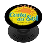 Costa del Sol España Andalucía Vintage Málaga Souvenir PopSockets PopGrip Adhesivo