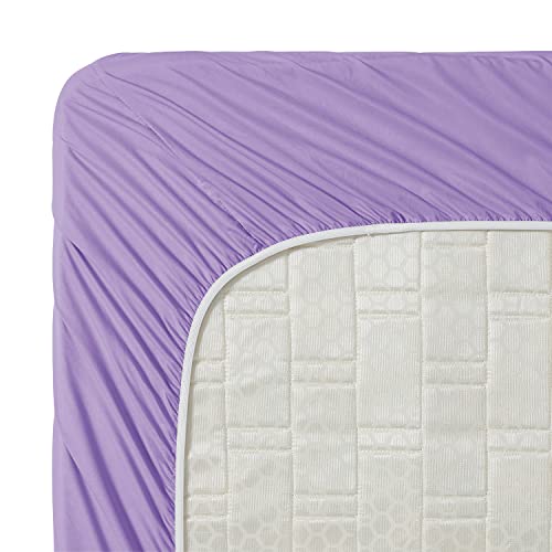 Image of Clara Clark Premier 1800 Collection Single Fitted Sheet, Full (Double), Lilac Lavender
