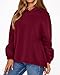 KIRUNDO Hoodies For Women 2025 Fall Fashion Hooded Oversized Sweatshirt Long Sleeve Fleece Pullover Trendy Winter Clothes(Burgundy, Medium)