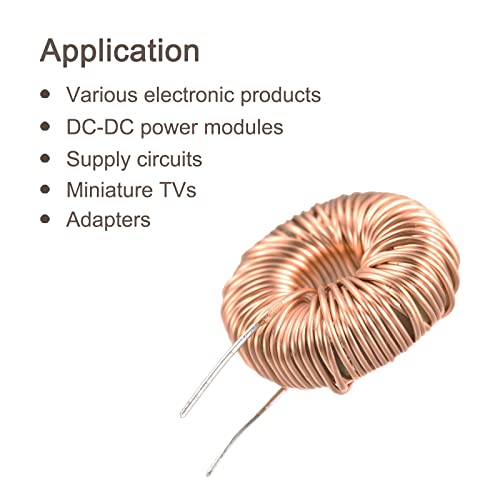 MECCANIXITY Toroid Inductance Copper Coil Magnetic Inductor 330uH 5A for DIY Circuit Board Pack of 5 - Thumbnail 4