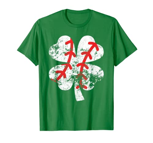Baseball Shamrock Cool St Patricks Day 2020 Ragazzo Verde Maglietta