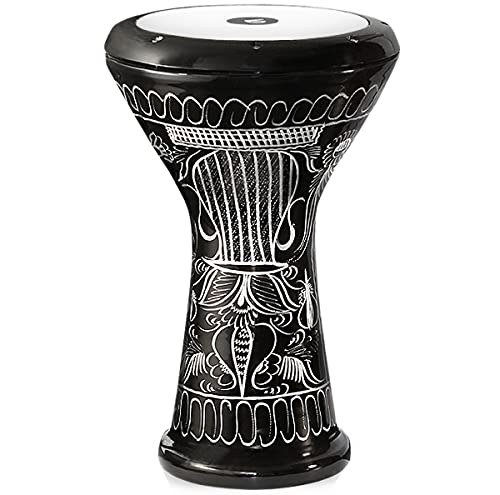 Vd Percussion egipcio Darbuka Doumbek tambor – Tambor de bolsa de libre, piel, llave de afinación