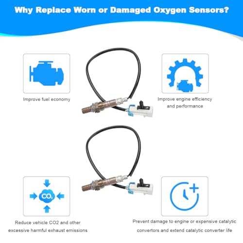 Sensor de Oxígeno JDMON Pack 2 Piezas para Chevy y GMC miniatura 4
