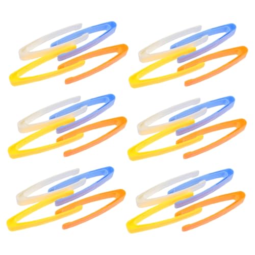 WHAMVOX 24 Piezas Pinzas de Plástico para Herramientas de Motricidad y Manualidades Resistentes para Actividades al Aire para Destreza y Bricolaje