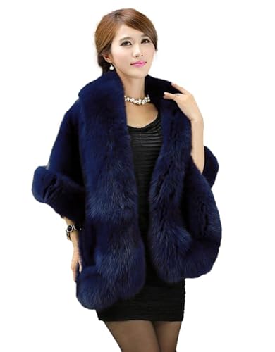 Women's Faux Fur Shawl Soft Versatile Scarf Wrap Shrug Winter Warm Cloak Coat Cape for 1920s Bridal Wedding Evening Dresses