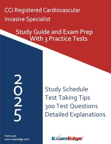 CCI Registered Cardiovascular Invasive Specialist (RCIS) Study Guide: Complete Exam Prep with 3 Full-Length Practice Tests, Key Terms, Test-Taking Strategies, and Study Plan cover