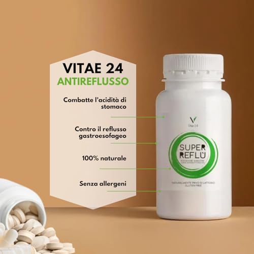 Vitae 24 Integratore Antireflusso, Combatte Acidità di Stomaco | integratore Vegetale a Base di Ficus Carica, Malva, Mastice di Chios, Rutina, Alloro, Boswelia, Passiflora e Centella (60 capsule) - 2