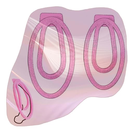 2 Sizes Male Lightweight Resin Protection Clips, Protection Cage Accessories Set for Sissy Men -A18US (Pink)