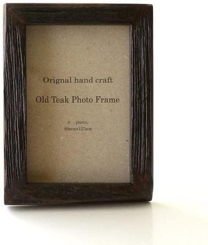 フォトフレーム 写真立て L判 壁掛け 卓上 木製 フォトスタンド シンプル ナチュラル チーク古材フォトフレーム L判