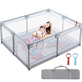 Eyasure Baby Playpen,Playpen for Babies and Toddlers,Baby Playards,Indoor & Outdoor Activity Center