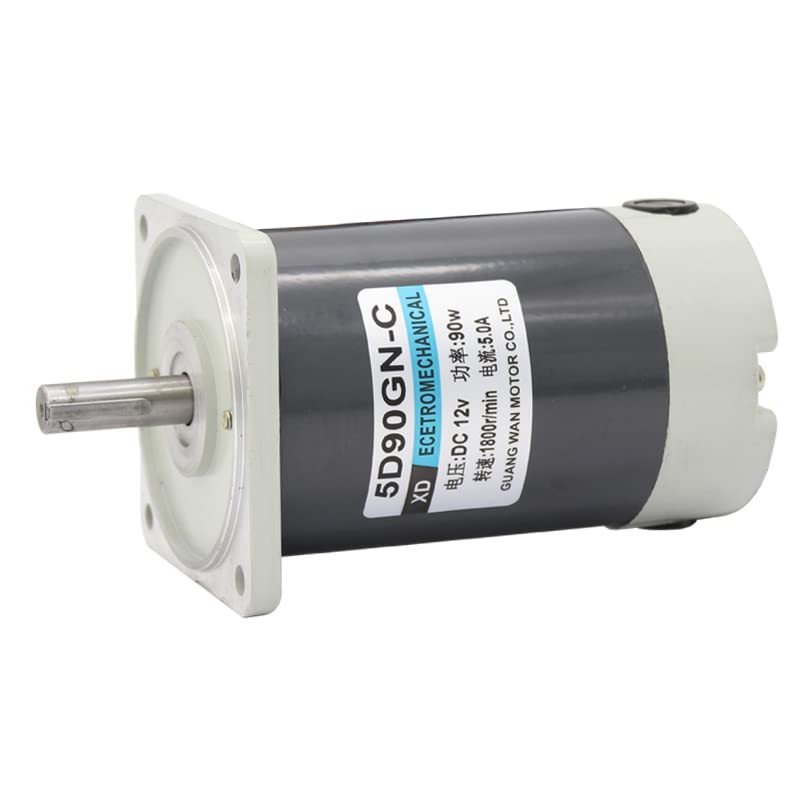 Davitu DC Motor - 12V24V permanent magnet DC motor 90W optical axis 1800 to 3000 turn high speed motor micro motor - (Speed(RPM): 3000rpm, Voltage(V): 12V)