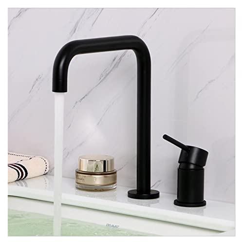 Robinet de bassin brosse dorée salle de bain mitigeur lavabo eau chaude