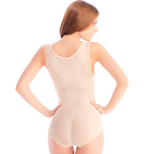 Ilusion 7193 Shapewear Bodysuit Tummy Control for Women, Firm Compression with Back Support, Wear Your Own Bra2