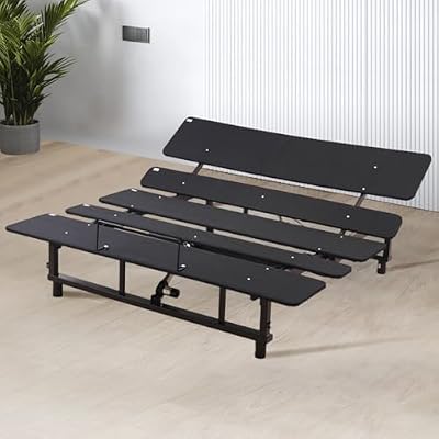 GOWE Adjustable Bed Base Frame Queen Bed Frame with Head and Foot Incline Wireless Remote Zero Gravity Quiet Motor Black Queen