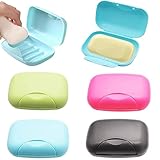 💕【Locking design】Boite Travel Soap está equipado con un bucle que se puede fijar para evitar que el jabón se caiga durante el viaje.Es muy adecuado para el senderismo, viajes, camping y otras actividades al aire libre.