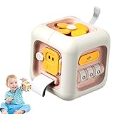 Beschäftigter Aktivitätswürfel, sensorisches Lernspiel für Reisen, Reisespielzeug für Jungen, Mädchen, Geburtstag, Urlaub, Partys, Flugzeug, Zimmer