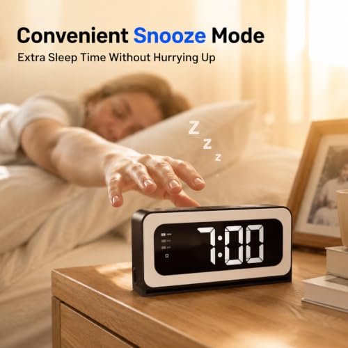 JCMNETE 2K Alarm Clock with Camera for Home Security, 5G&2.4GHz WiFi Digital Clock Camera with Color Night Vision, AI Motion Detection, SD/Cloud Storage, Indoor Baby Pet Elderly Monitor — view 5
