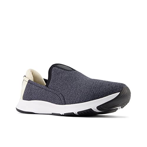 New Balance Women's DynaSoft Nergize V1 Slip On Cross Trainer, Black/Team Cream, 5.5 Wide