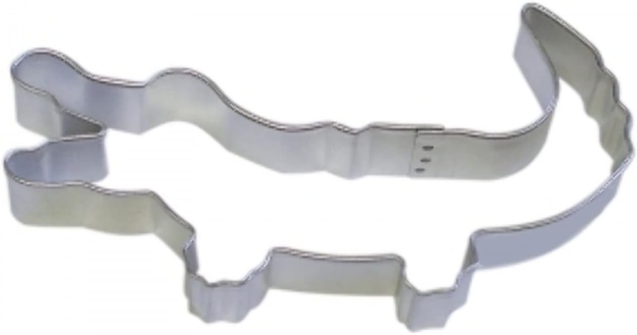 R&M Cookie Cutter, 4.5-Inch, Alligator, Tinplated Steel