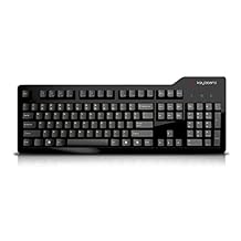 Das Keyboard Model S Professional Wired Mechanical Keyboard, Cherry MX Brown Mechanical Switches, 2-Port USB Hub, Laser Etched Keycaps 104 Keys, Black