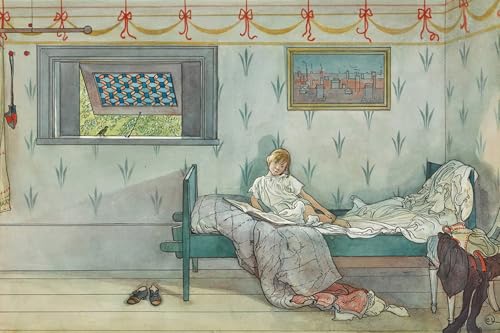 Lienzo impreso Carl Larsson 60x90cm, cuadro artístico decorativo para pared de salón