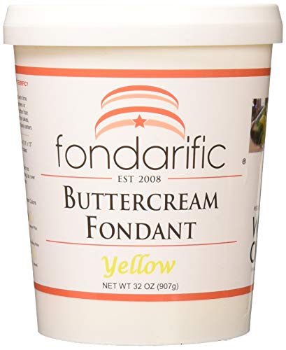 Fondarific Buttercream Yellow Fondant, 2-Pounds
