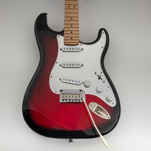 Image of Musiclily SSS 11 Hole Strat Guitar Pickguard for Fender USA /Mexican Made Standard Stratocaster Modern Style, 1Ply Silver Mirror Acrylic