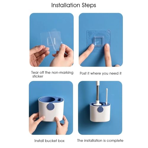 Brosse toilette silicone murale pour nettoyer les WC sans effort