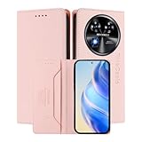 MOJIA Coque pour Oukitel C37, R�sistante aux Chutes et aux Rayures, [Fermeture Magn�tique] Cuir PU de Haute Qualit� �tui Portefeuille Folio. Pink
