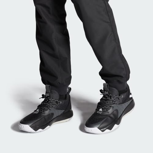 adidas Tênis de basquete unissex com certificação Dame, Preto