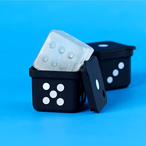 Cubitera de Silicona Negra Dados 2 Piezas miniatura 5