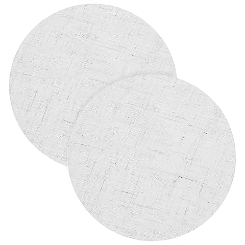 ULDIGI 2 Pcs Round Fabric Ceiling Lampshade Covers Dazzling Chandelier Light Diffuser Shading Plate for Home Decor and Lighting Accessories Cover