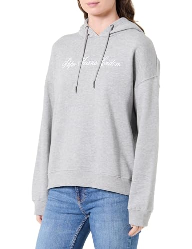 Pepe Jeans W Basic Hoodie Sudadera, Gris (Gris Marga), XS para Mujer