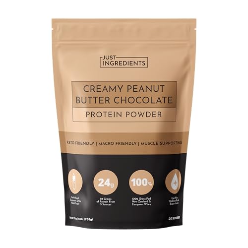 Image of Just Ingredients Creamy Peanut Butter Whey Protein Powder, 25.92 OZ